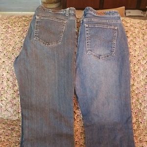 2 pair Lee jeans